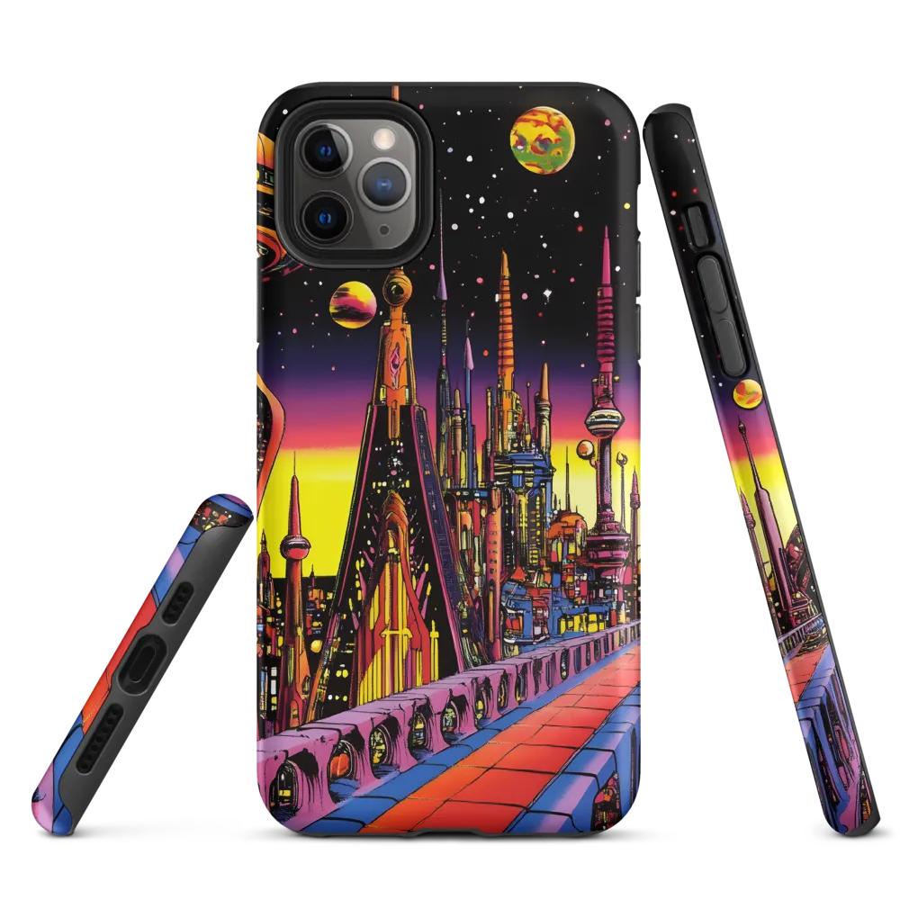 Futuristic Cosmos: A Journey Through Neon Cities