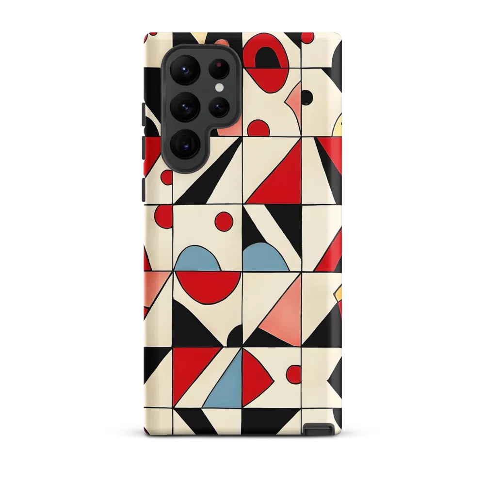 Dynamic Geometric Harmony | Phone Case |  S22 Ultra | Tough Case | Matte