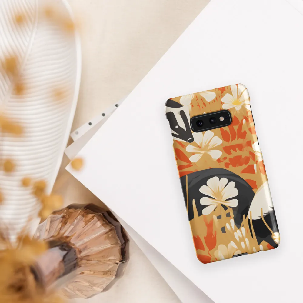 Whimsical Badgers in Bloom