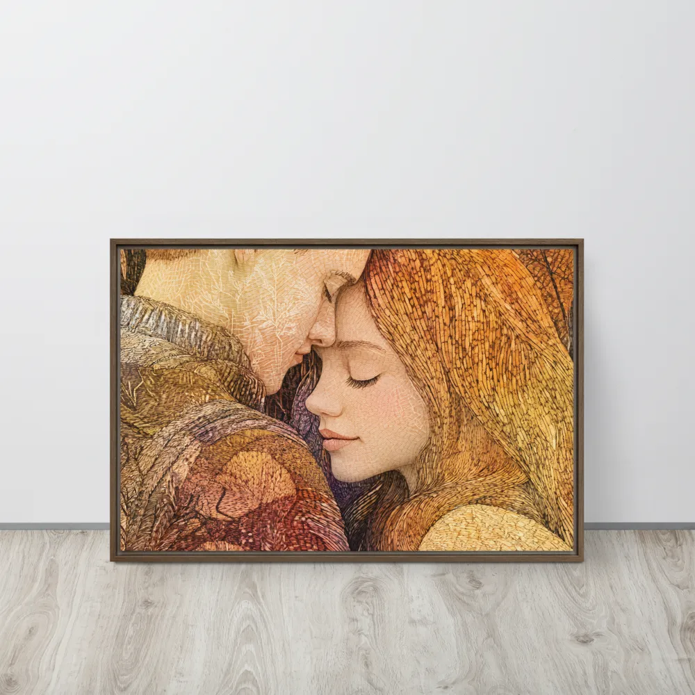 Embrace of Autumn | Canvas with Brown Frame | 20″×30″