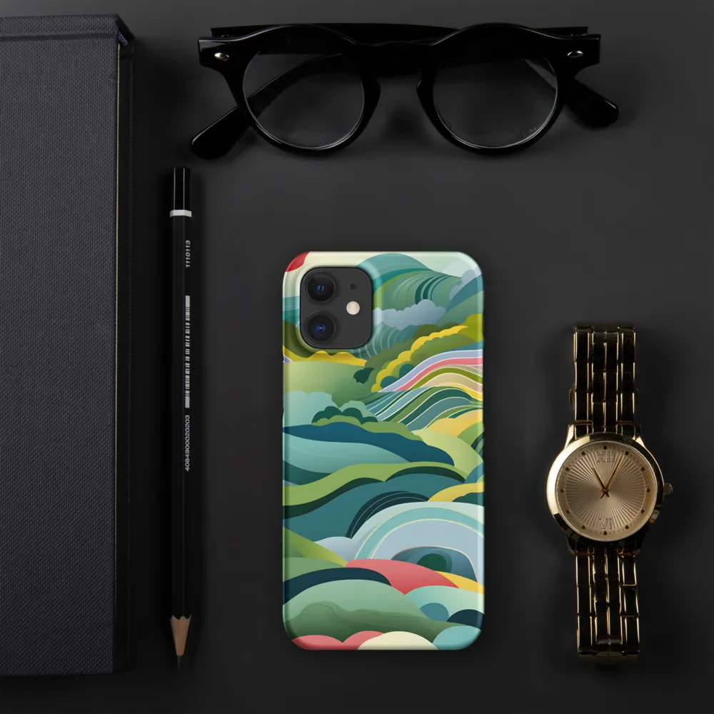 Waves of Serenity | Phone Case |  12 Mini | Snap Case | Matte