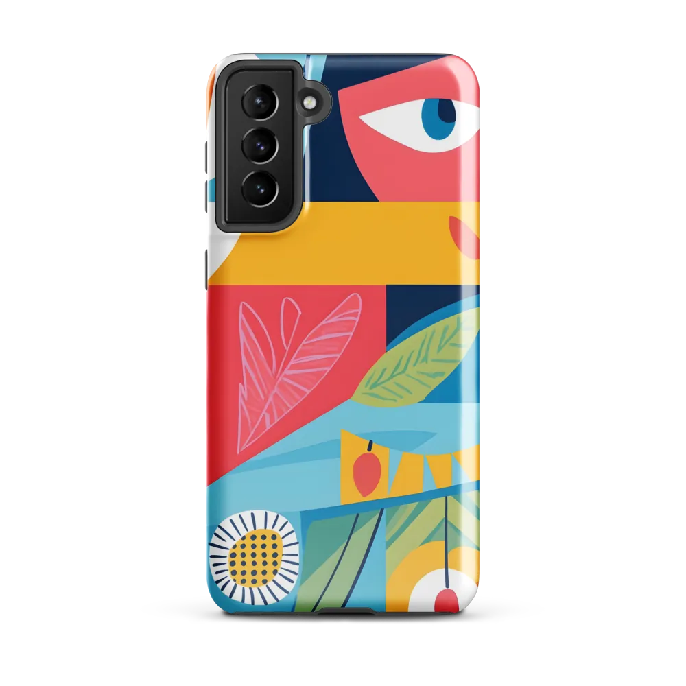 Vibrant Geometric Visage