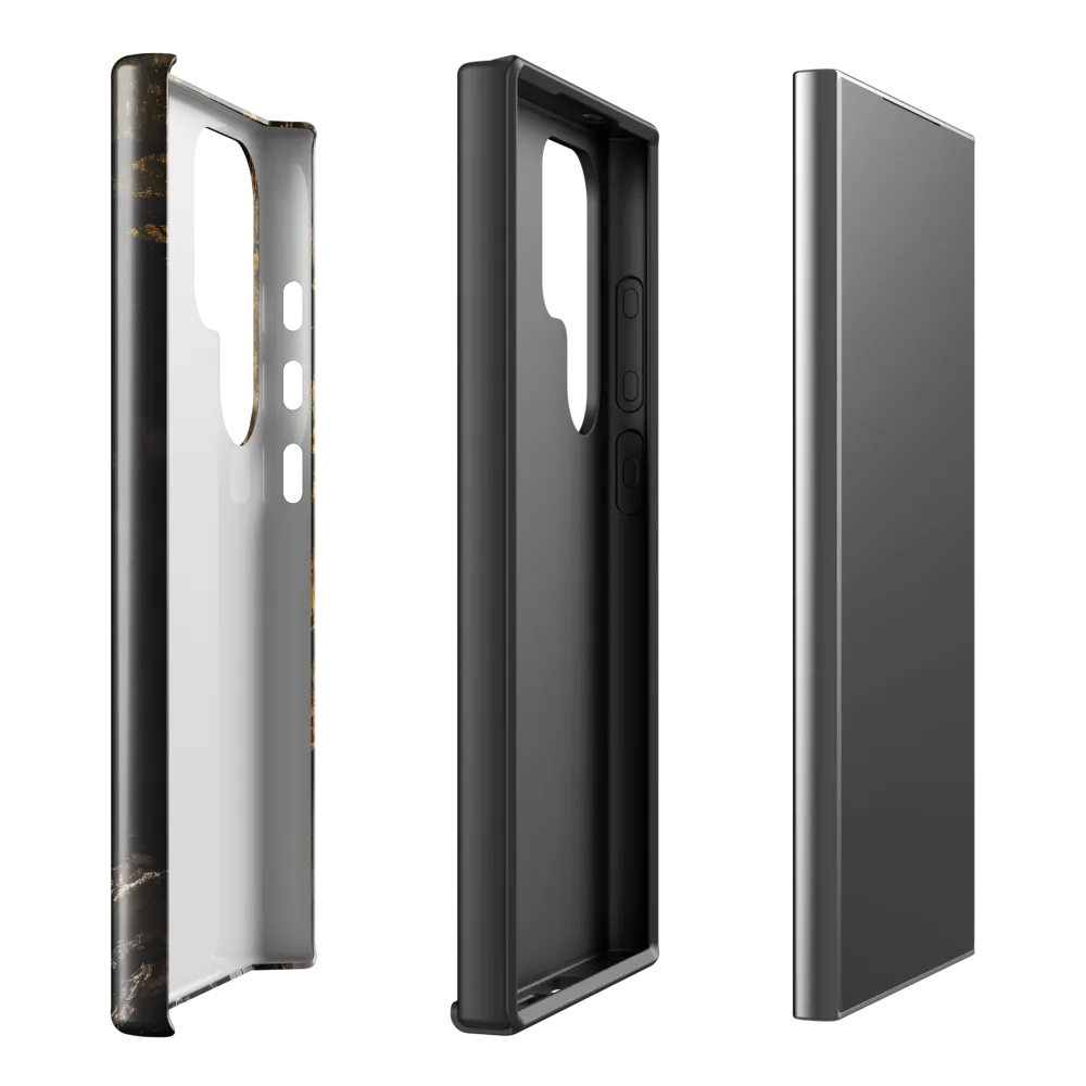 Golden Elegance: A Modern Profile Portrait