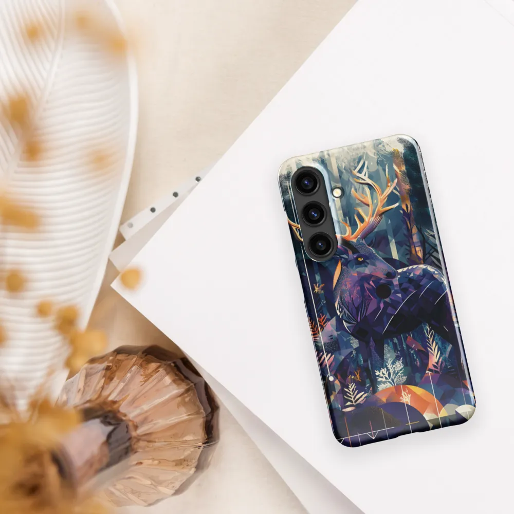 Majestic Serenity: A Geometric Forest Encounter