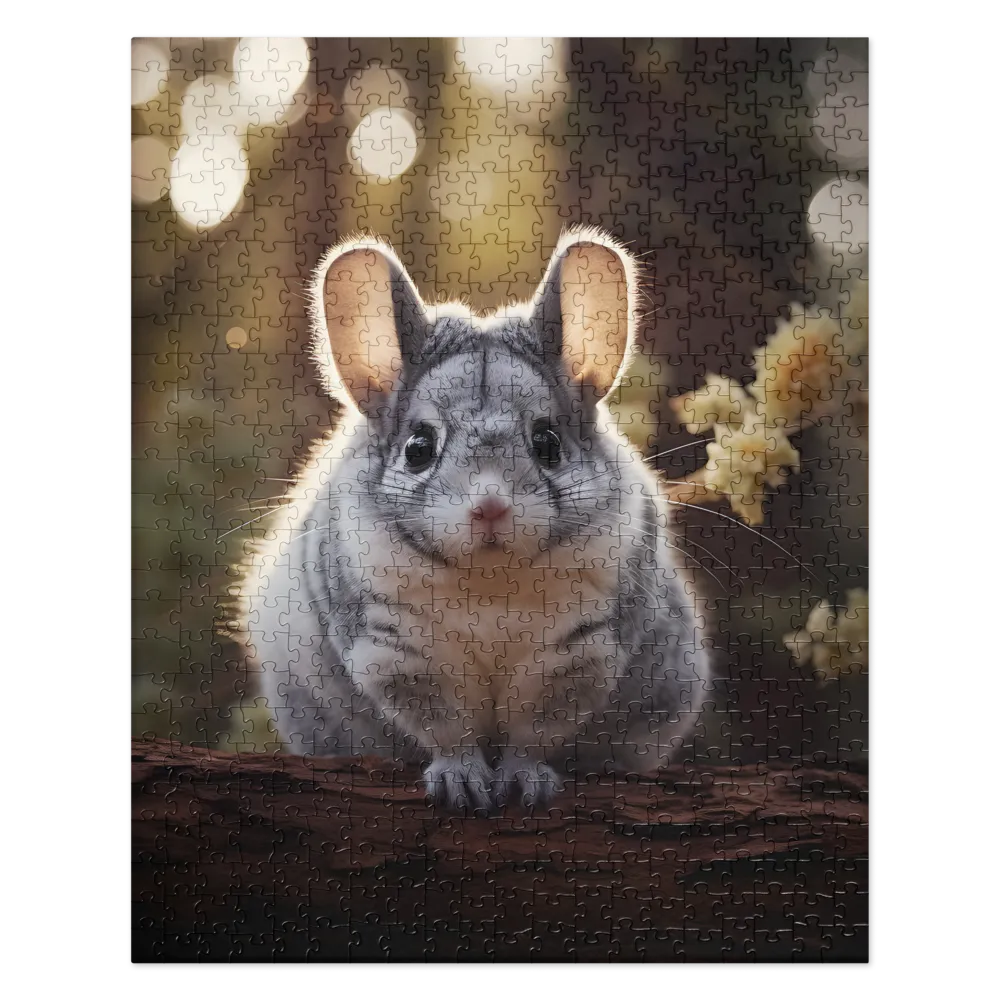 Curious Chinchilla in the Forest | Jigsaw Puzzle | 520 pieces