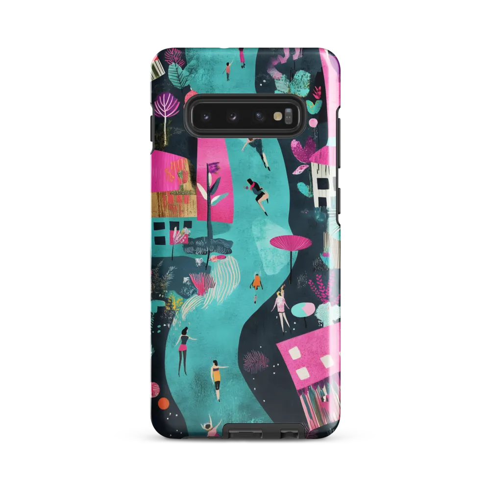 Whimsical Journey Through a Vibrant Landscape | Phone Case |  S10 Plus | Tough Case | Glossy