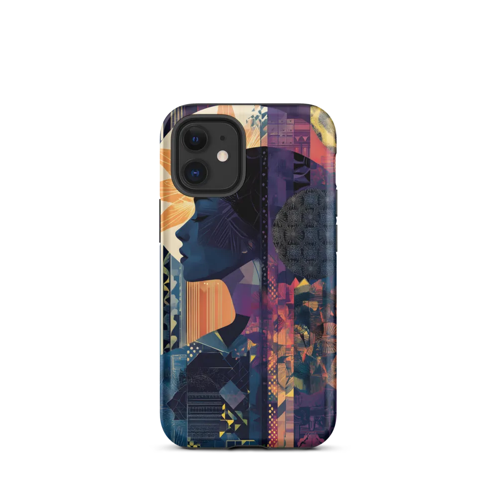 Whispers of Nature: A Modern Profile | Phone Case |  12 mini | Tough Case | Matte
