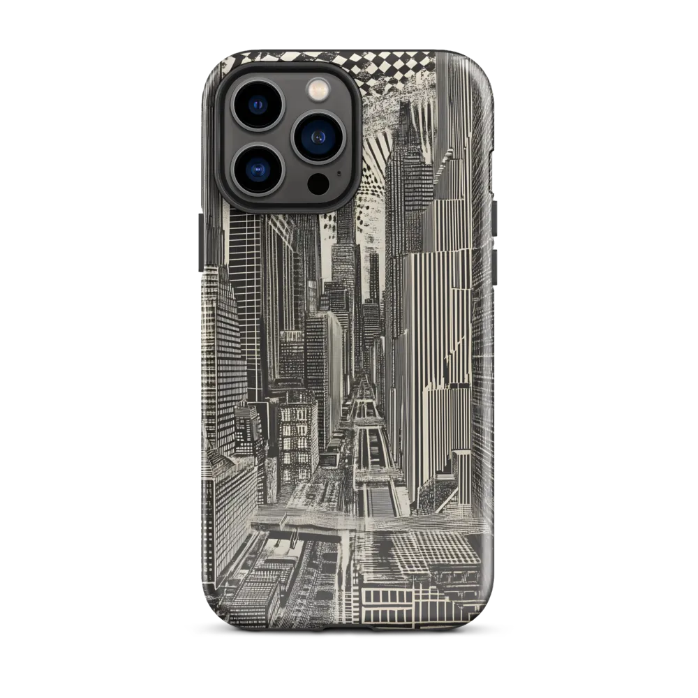 Urban Dreams: A Surreal Cityscape | Phone Case |  13 Pro Max | Tough Case | Glossy