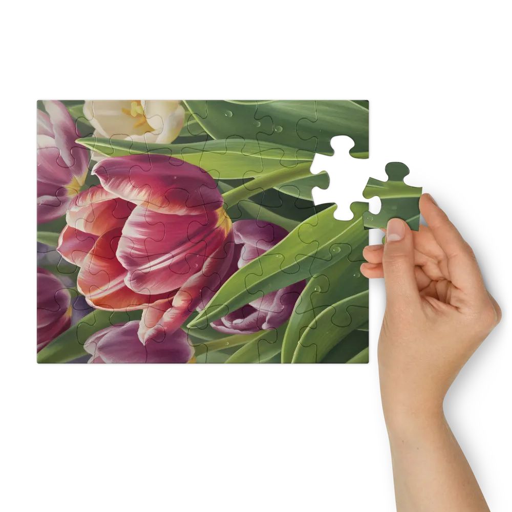 Tulip Study 
 Jigsaw Puzzle in Tin Box
