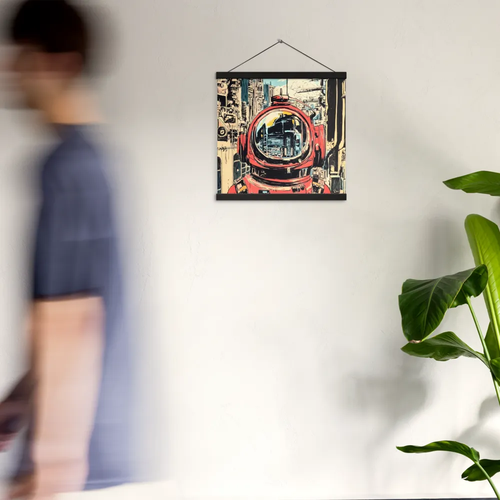 Reflections of Tomorrow | Poster With Black Wood Hanger | 16″×16″