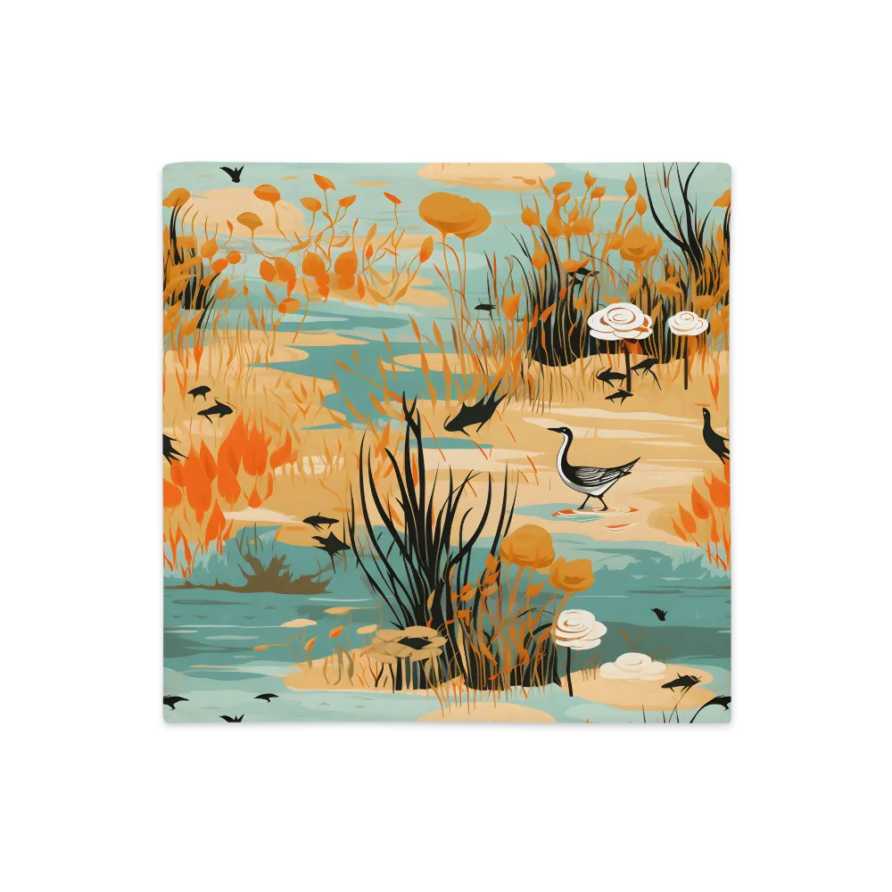 Whispers of the Wetlands | Pillow Case | 18″×18″