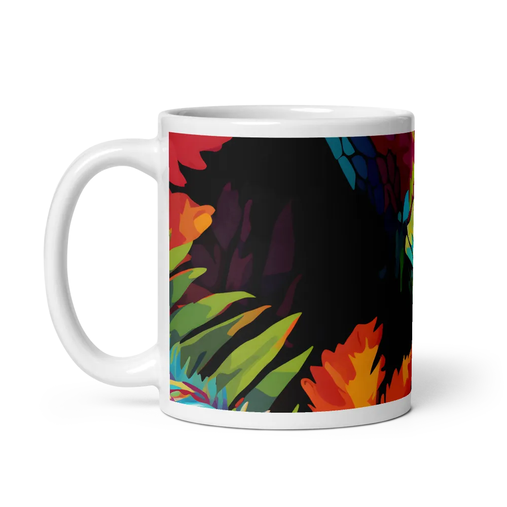 Vibrant Reptilian Harmony | Mug with White inside | 11 oz