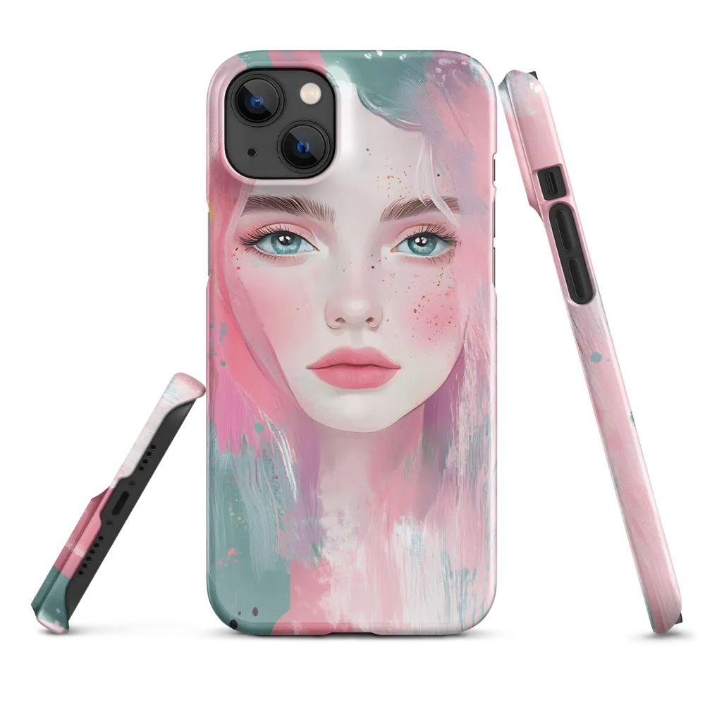 Dreamy Serenity: A Contemporary Portrait | Phone Case |  14 Plus | Snap Case | Glossy