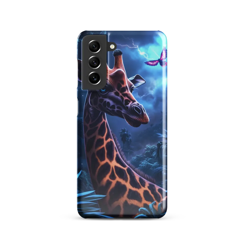 Mystical Giraffe in Twilight Jungle