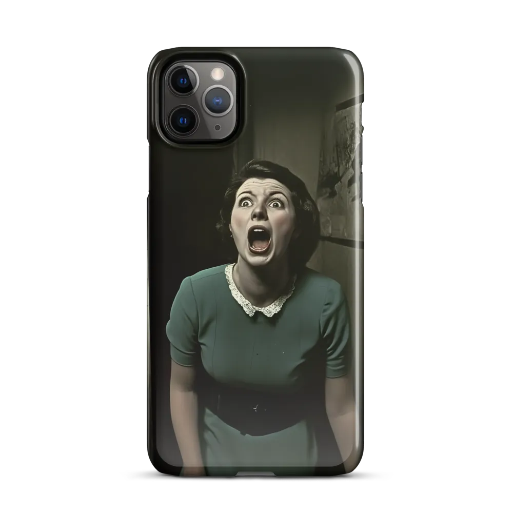 Echoes of Fear: A Vintage Portrait | Phone Case |  11 Pro Max | Snap Case | Glossy