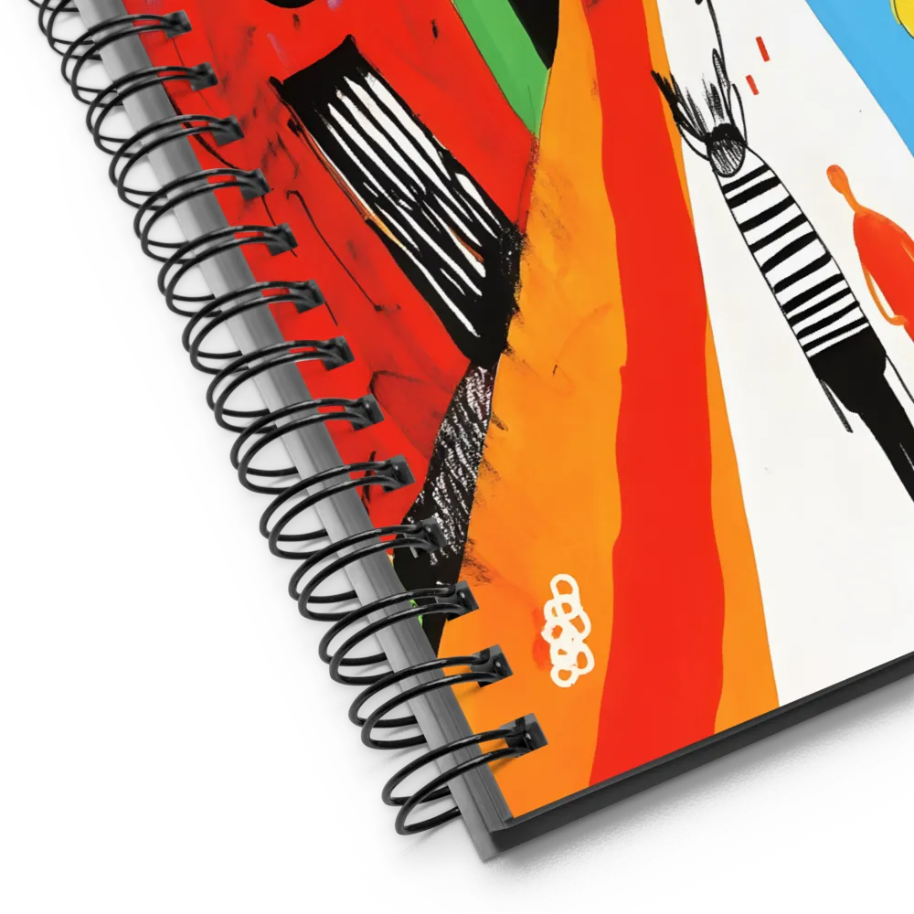 Vibrant Urban Journey | Spiral Notebook