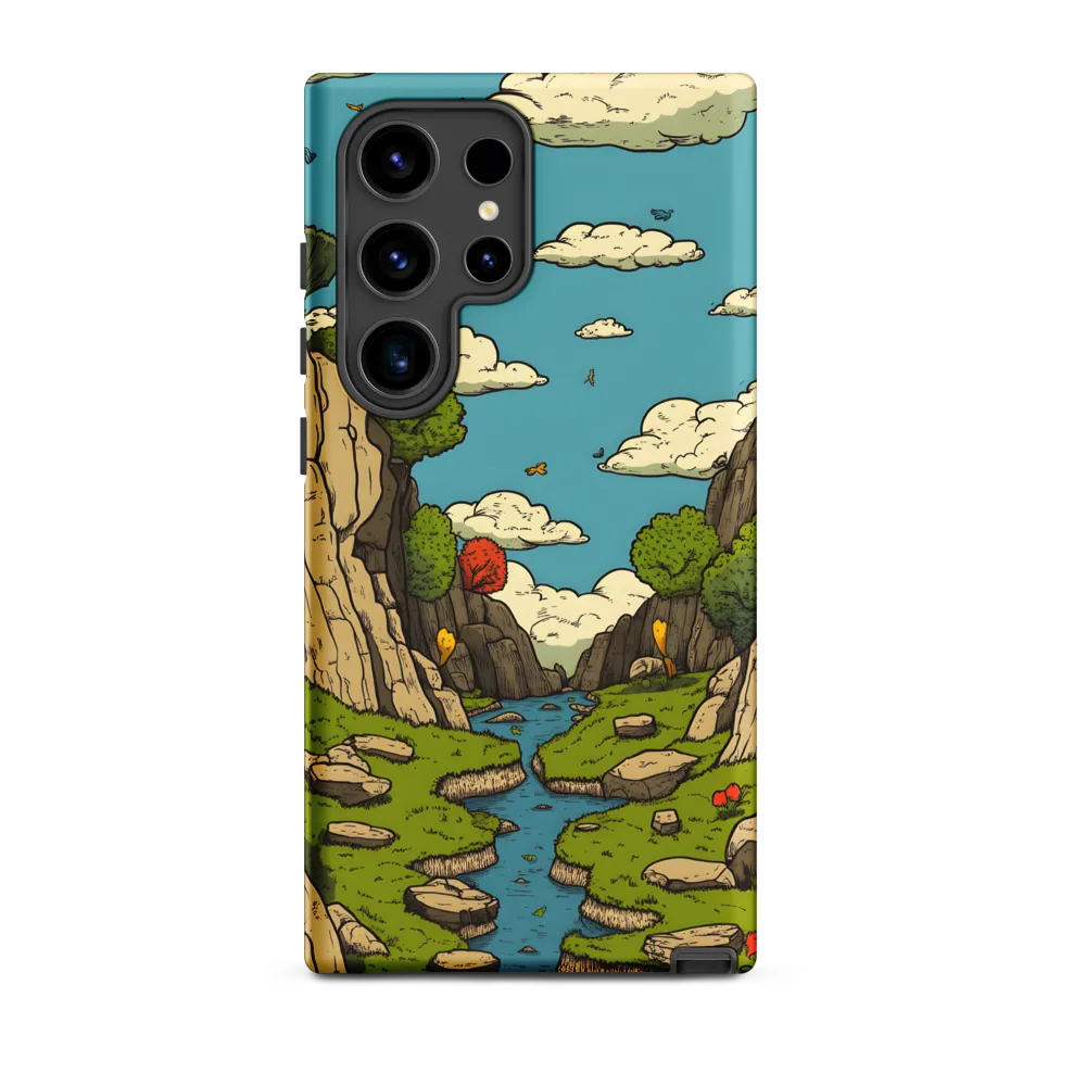 Whimsical Serenity: A Canyon Landscape