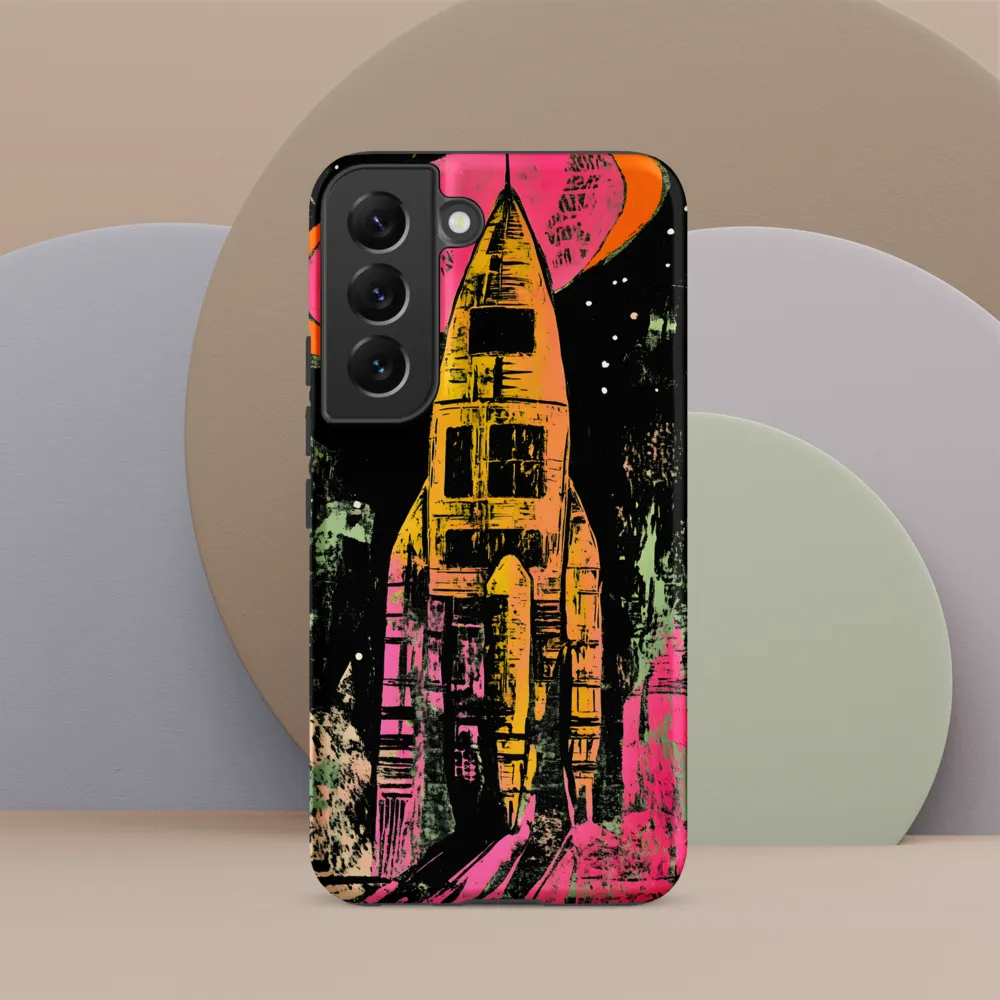 Cosmic Voyage: A Surreal Rocket Adventure