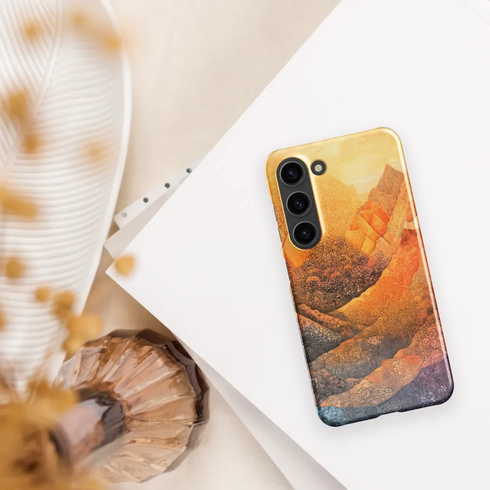 Serene Peaks of Color