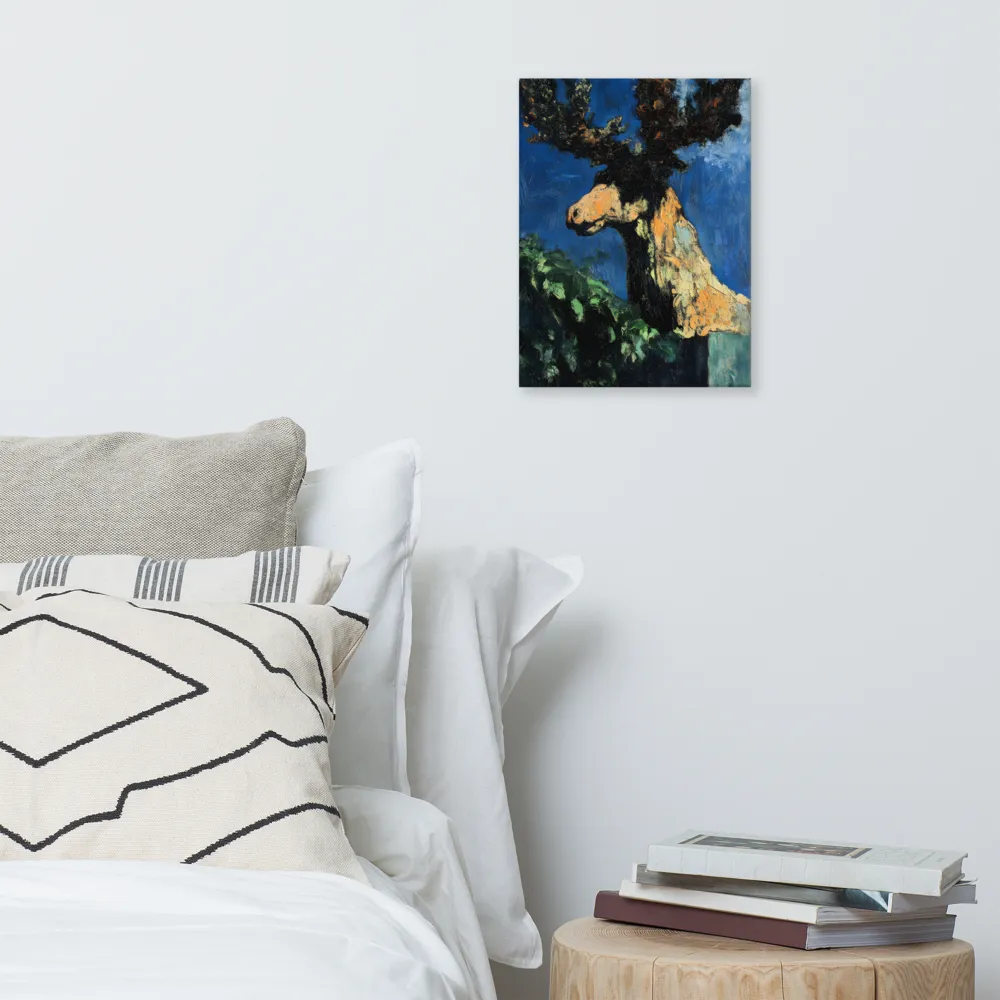 The Majestic Deer in Nature | Canvas | 12″×16″