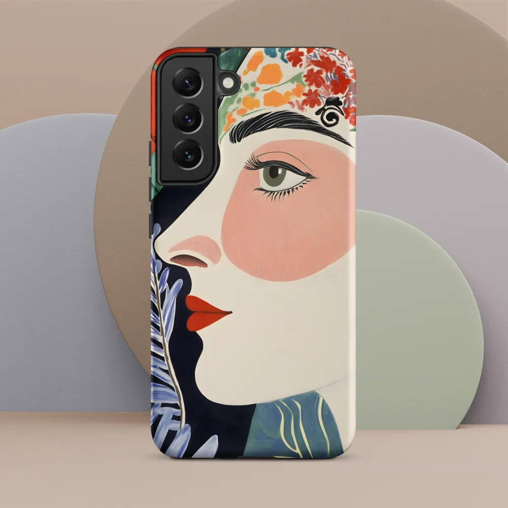 Floral Serenade: A Modern Portrait