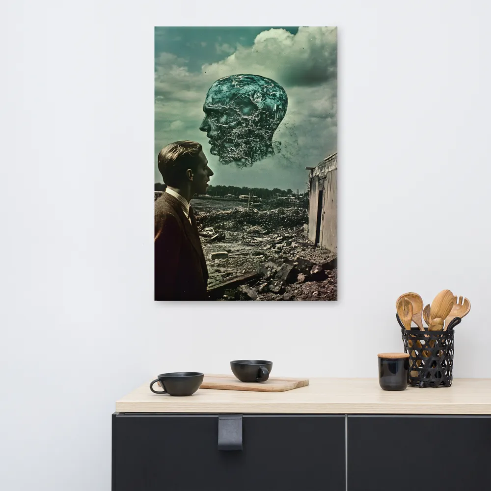 Ethereal Reflections: Identity in a Fragmented World | Canvas | 24″×36″