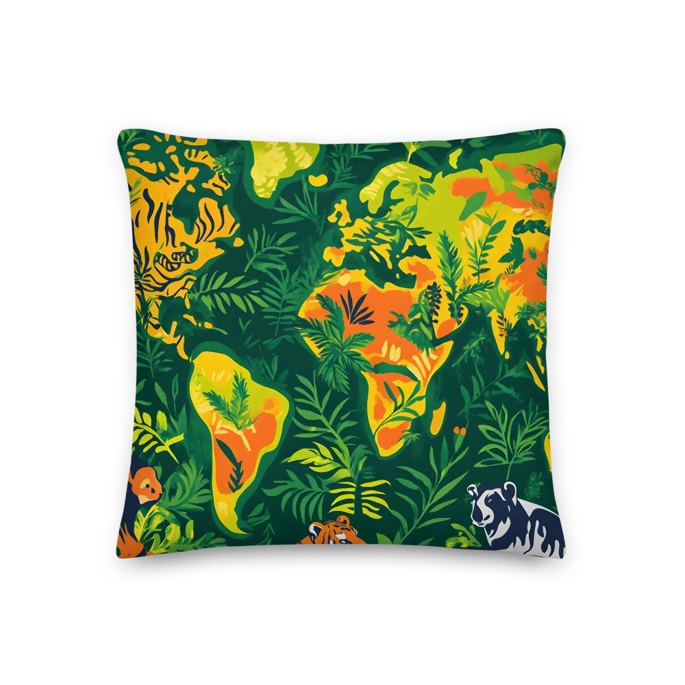 Nature's Tapestry: A World Interwoven | Pillow | 18″×18″