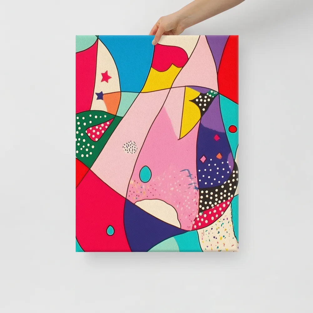 Playful Geometry in Color | Canvas | 18″×24″