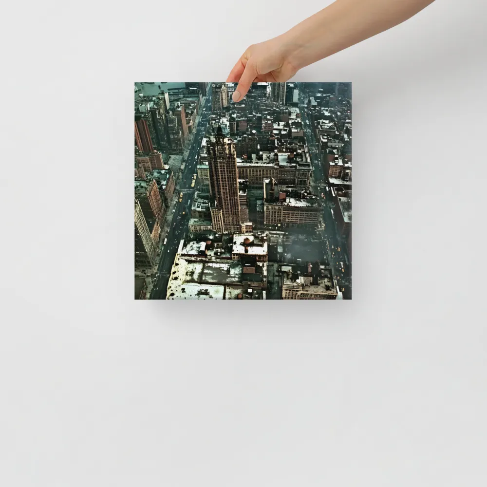 Aerial Symphony of Urban Life | Canvas | 12″×12″