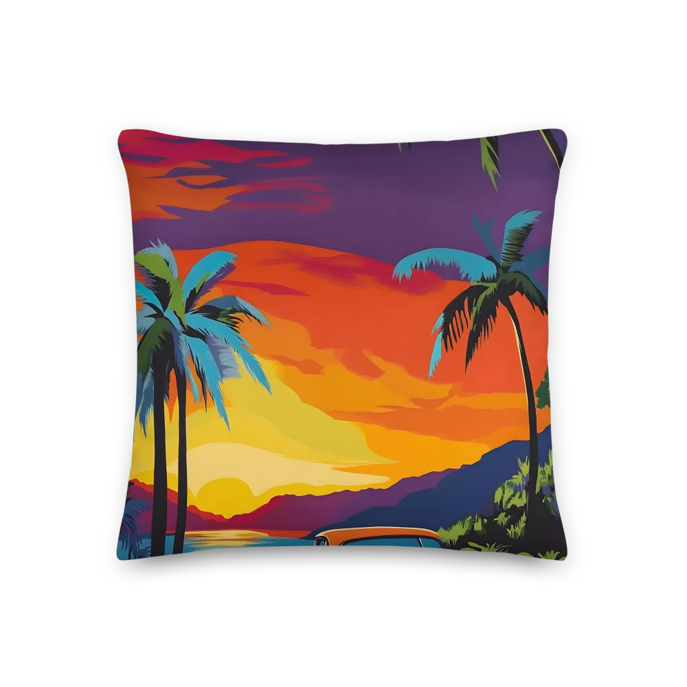 Sunset Drive | Pillow | 18″×18″