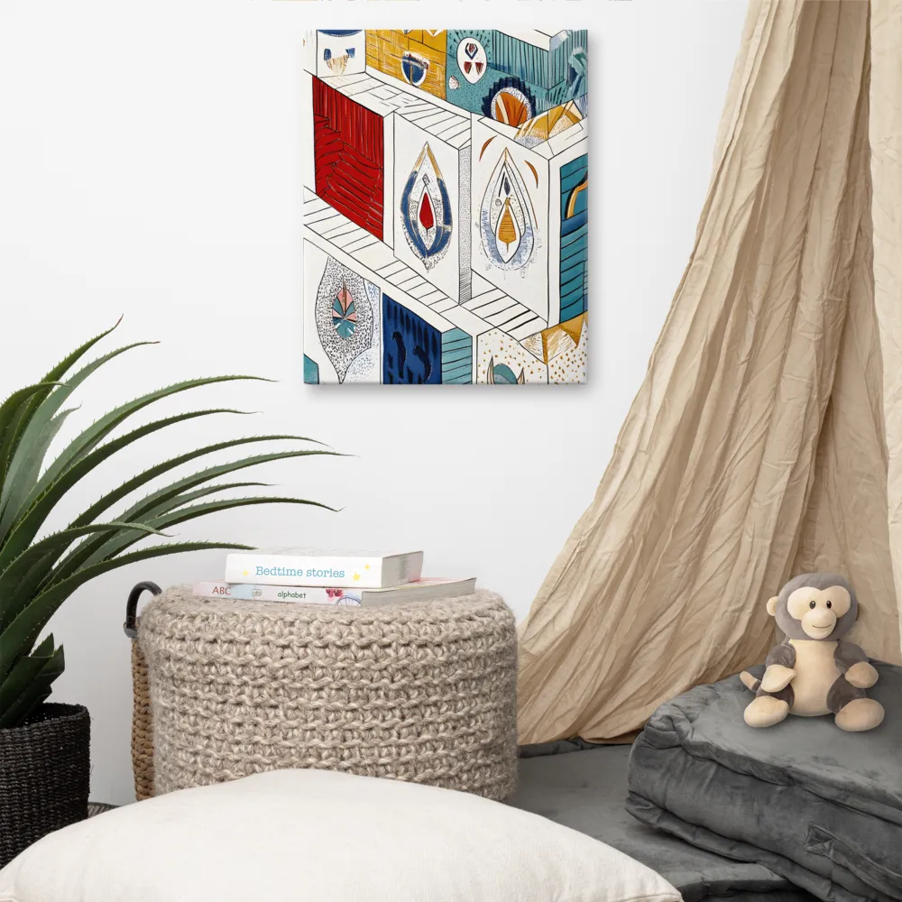 Symphony of Geometric Harmony | Canvas | 16″×20″