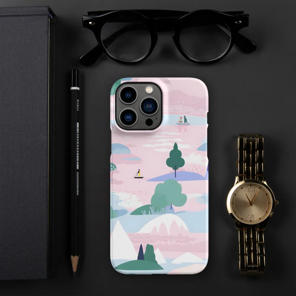 Whimsical Reflections: A Journey Through Landscapes | Phone Case |  13 Pro Max | Snap Case | Matte