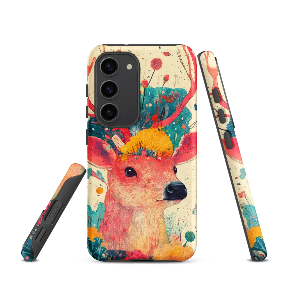 Whimsical Harmony: A Deer in Bloom