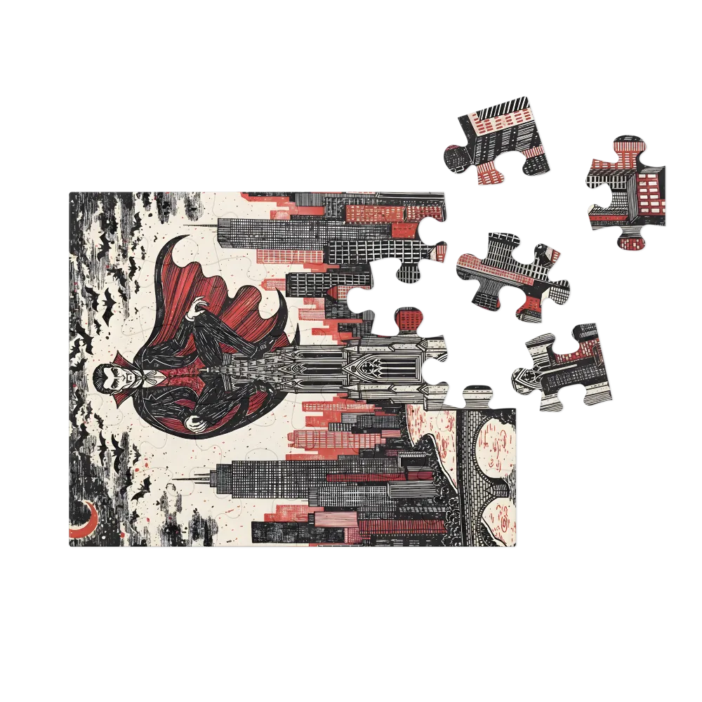 Cathedral Vampire 
 Jigsaw Puzzle in Tin Box
