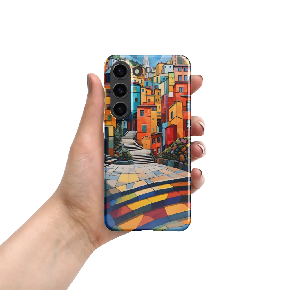Vibrant Village: A Cubist Journey