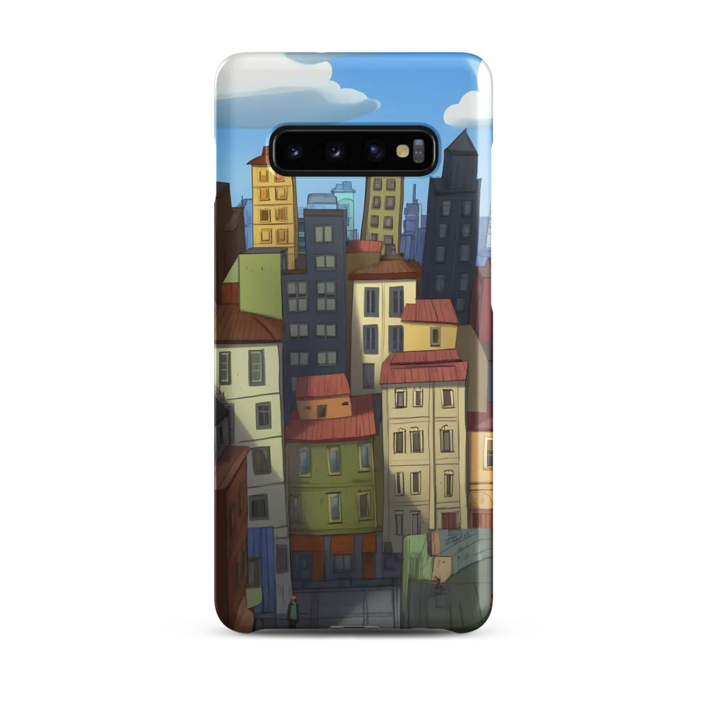 Urban Symphony: A Colorful Cityscape | Phone Case |  S10 Plus | Snap Case | Matte