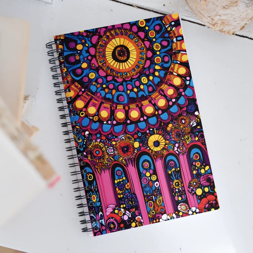 Whimsical Mandala Symphony | Spiral Notebook