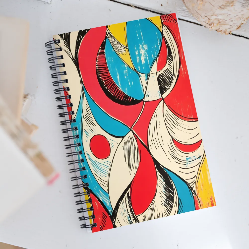 Rhythmic Interplay of Colors | Spiral Notebook