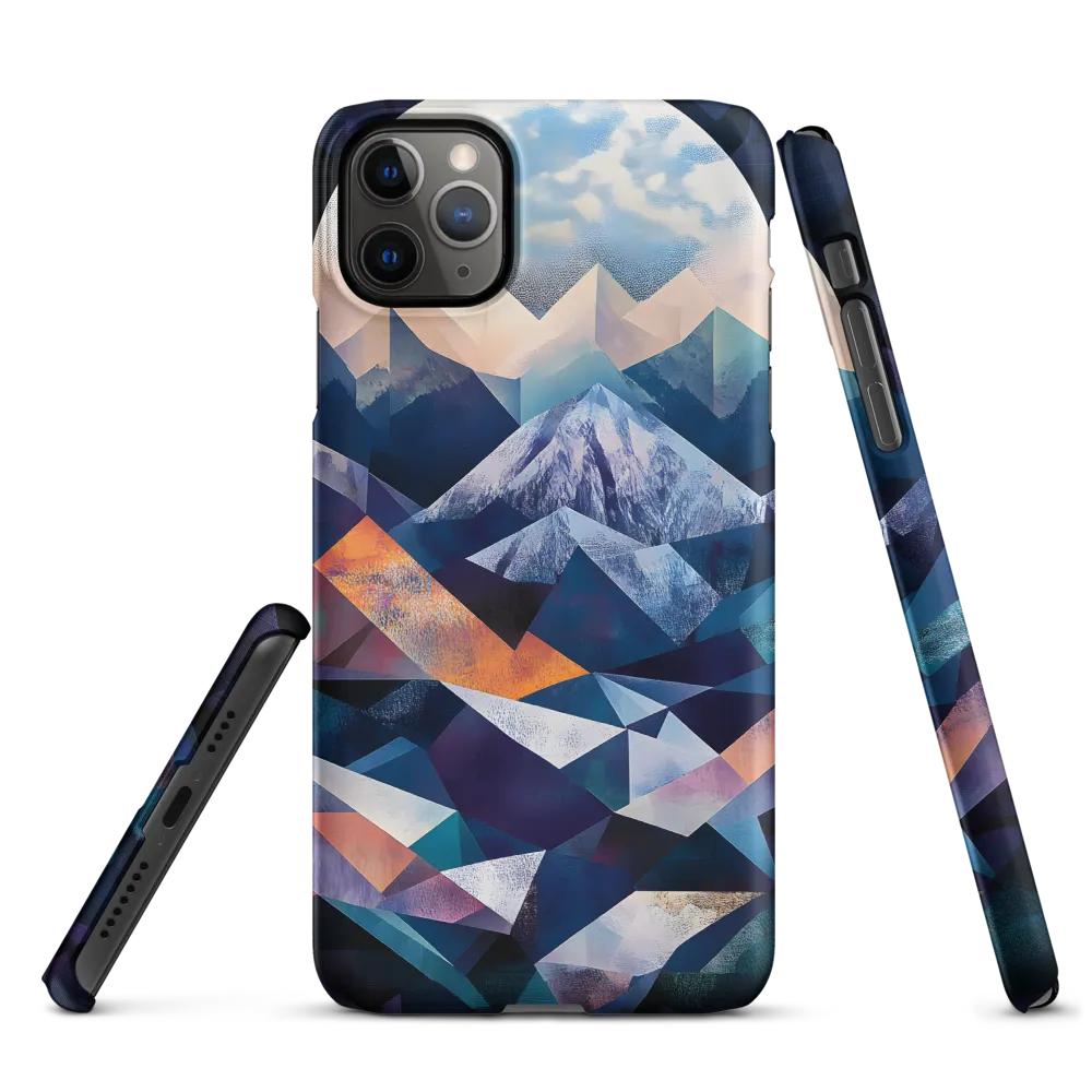 Luminous Peaks: A Geometric Reverie | Phone Case |  11 Pro Max | Snap Case | Matte