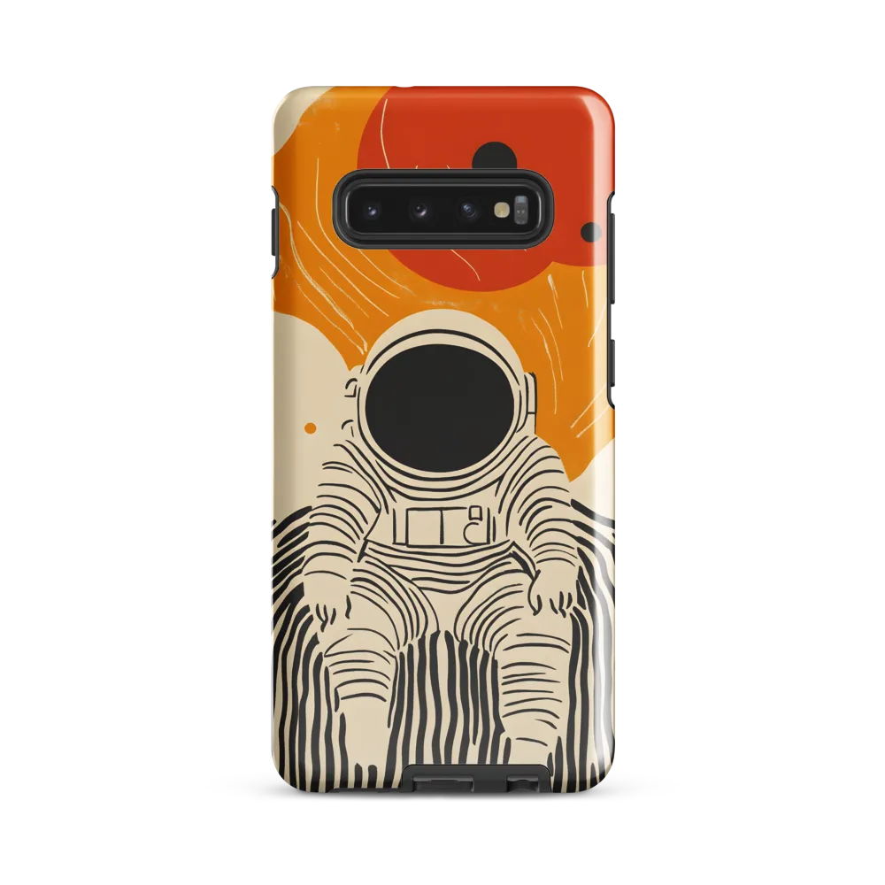 Astronaut in Cosmic Thoughts | Phone Case |  S10 Plus | Tough Case | Glossy