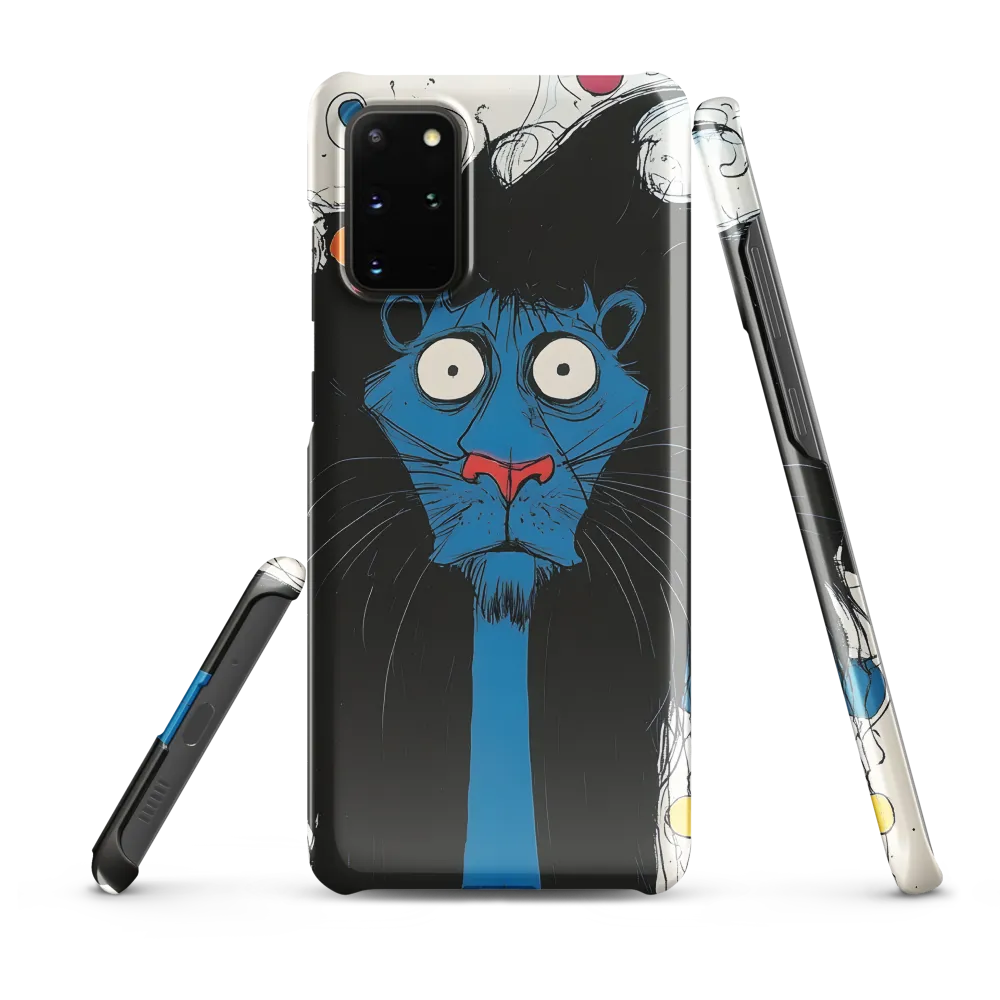 Whimsical Blue Lion