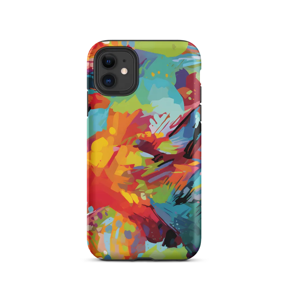 Colorful Lizard: An Abstract Adventure | Phone Case |  11 | Tough Case | Matte