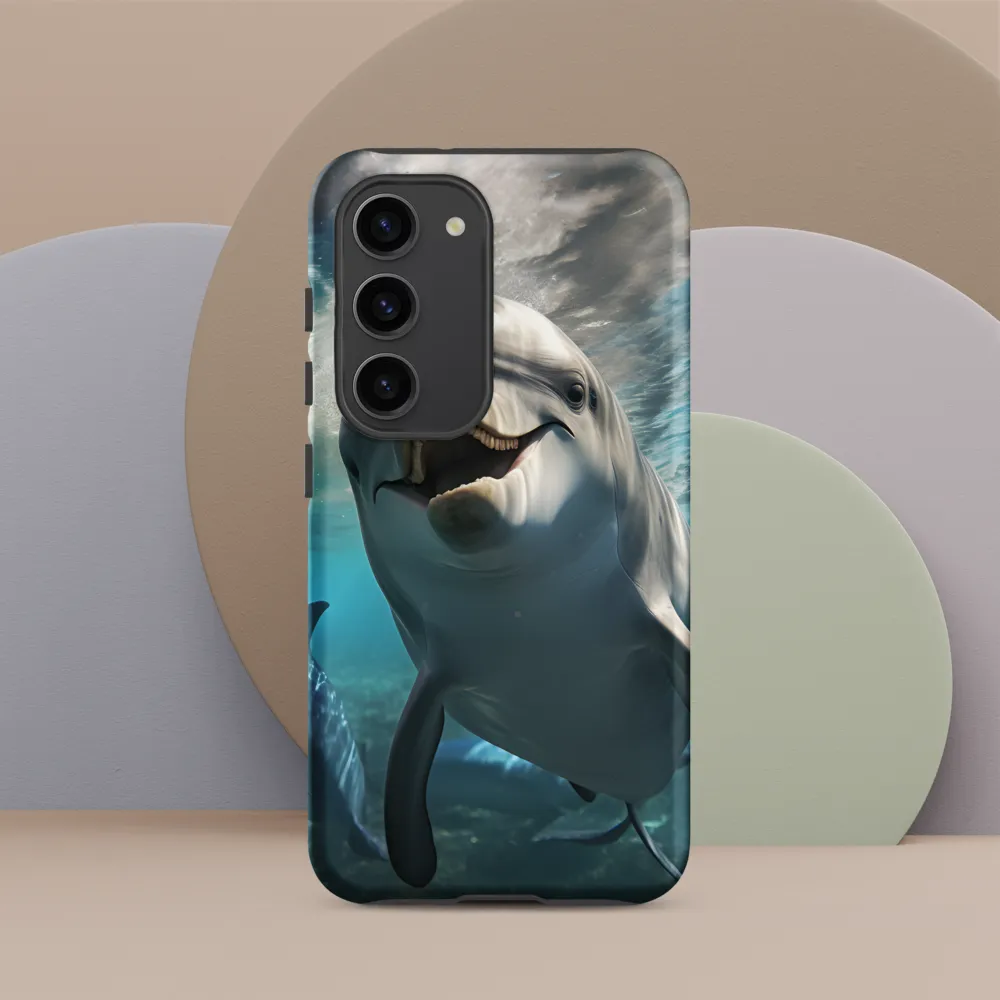 Beneath the Waves: A Dolphin's Dance