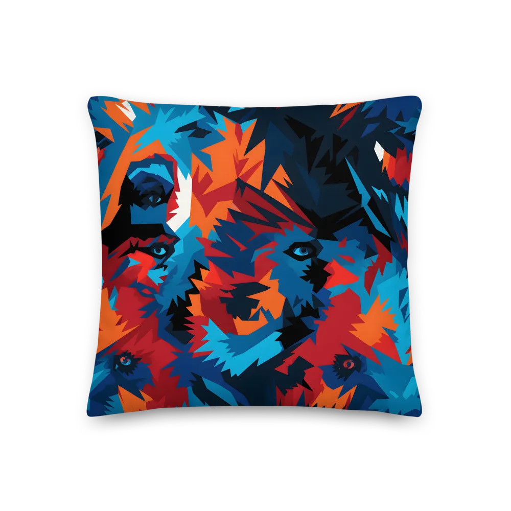 Vivid Aura of the Wolf | Pillow | 18″×18″