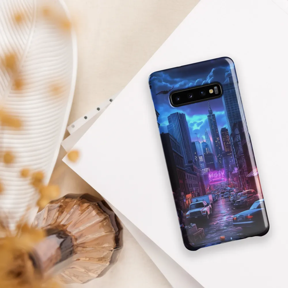 Urban Mystique: A Cyberpunk Night | Phone Case |  S10 Plus | Snap Case | Glossy