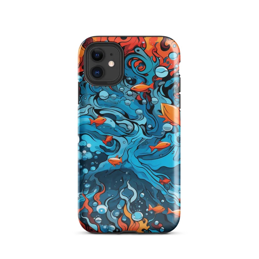 Fluid Harmony: Ocean and Flames