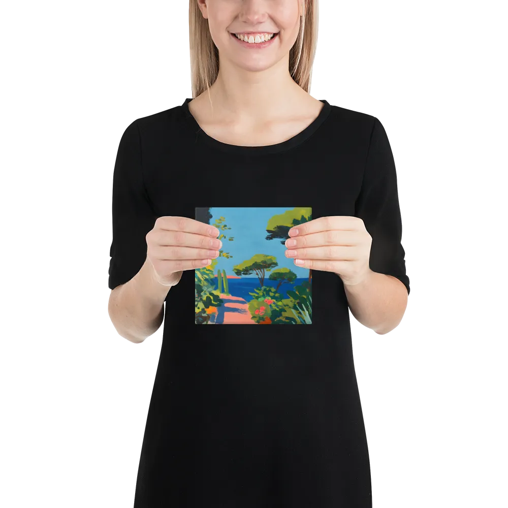 Coastal Garden Path 
 Canvas | 6″x 6″