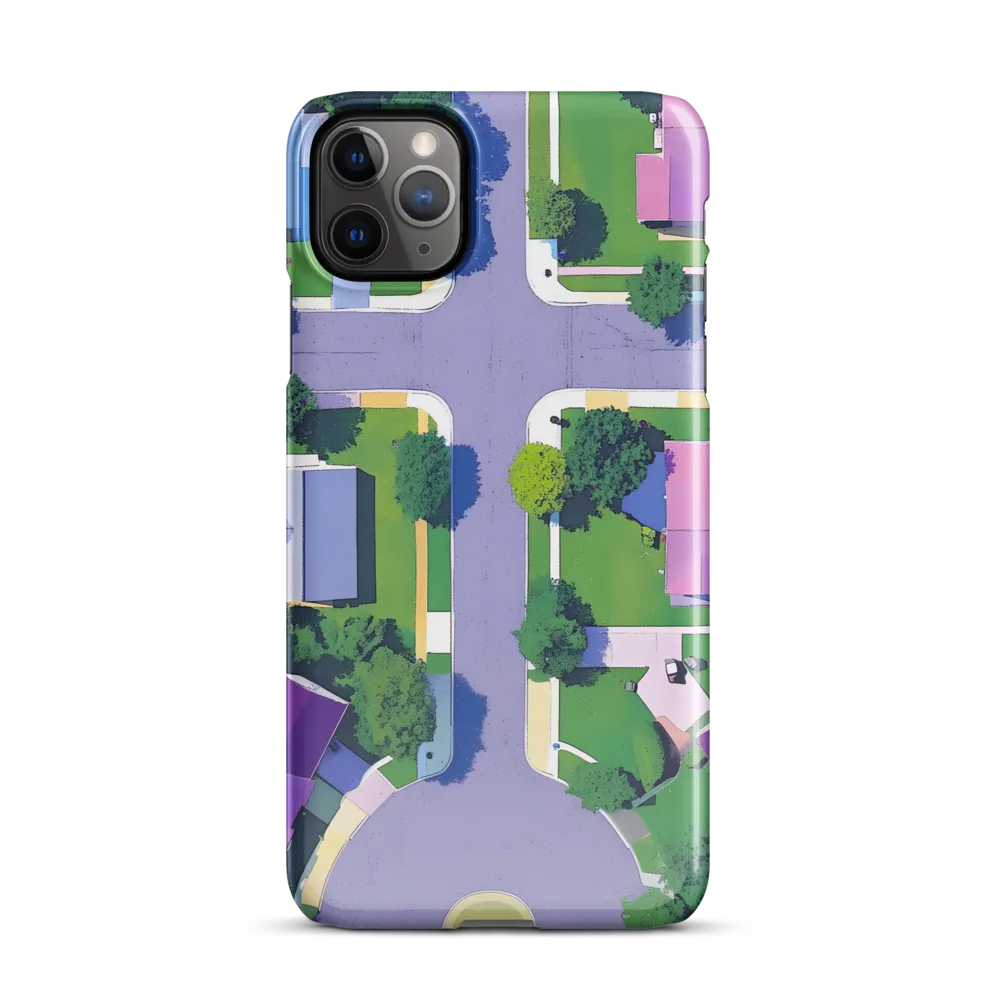 Aerial Harmony: Suburban Crossroads | Phone Case |  11 Pro Max | Snap Case | Glossy