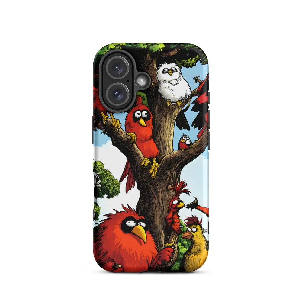 Whimsical Avian Gathering | Phone Case |  16 | Tough Case | Matte