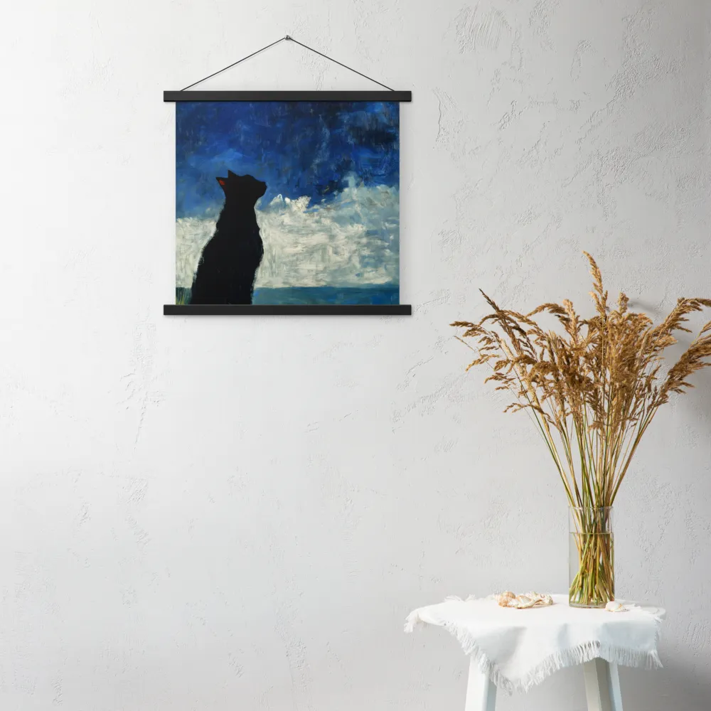 Serenade of the Night | Poster With Black Wood Hanger | 18″×18″